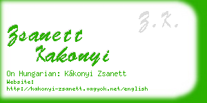 zsanett kakonyi business card